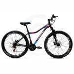 Bicicleta Aro 29 Cairu Bella Feminina MTB 21 Marchas, Quadro de Aço e Freio a Disco – Preta