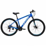 Bicicleta Aro 29 MTB Lotus Alumínio 21 Marchas Azul/Branco Quadro 17,5 – Cairu