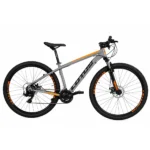 Bicicleta Aro 29 Nitro Alumínio 21 Marchas Freio Mecânico Cinza/Laranja Quadro 17,5 – Cairu