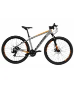 Bicicleta Aro 29 Nitro Alumínio 21 Marchas Freio Mecânico Cinza/Laranja Quadro 17,5 – Cairu