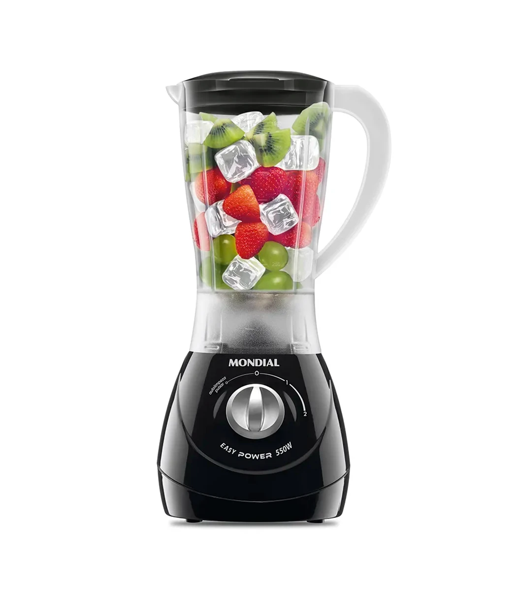 1 Liquidificador Mondial Power Black 550W Liquidificador Mondial Power Black 550W Compag - Imagem 1