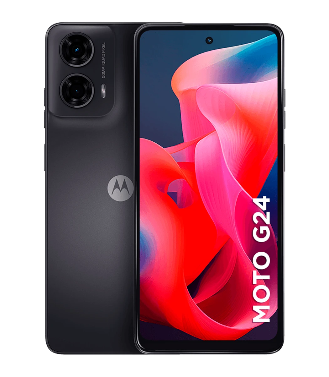 1 Motorola Moto G24 128GB 4GB RAM Grafite Motorola Moto G24 128GB 4GB RAM Grafite Smartphone - Imagem 1