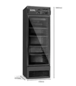 Geladeira Expositor 368L Vertical EOS Eco Gelo EEV400P2 All Black 127V - Imagem 3