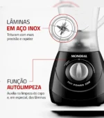 Liquidificador Mondial Power Black 550W Compag - Imagem 4
