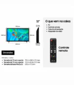 Smart TV Samsung 32” HD H5000F – Tizen, Wi-Fi (UN32H5000FGXZD) - Imagem 4