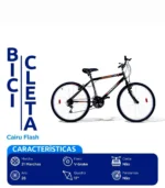 Bicicleta Aro 26 Cairu Flash MTB 21 Marchas – Preta/Laranja - Imagem 5