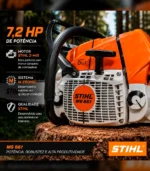 Motosserra STIHL MS 661 – Profissional com Corrente RS - Imagem 5