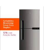 Refrigerador Brastemp 375L Frost Free Duplex 2 Portas Inox – BRM44HK - Imagem 5