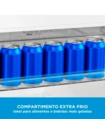 Geladeira Midea Frost 473L Free Duplex Inverter Bivolt 2 Portas Inox MD-RT611EVK463 - Imagem 7